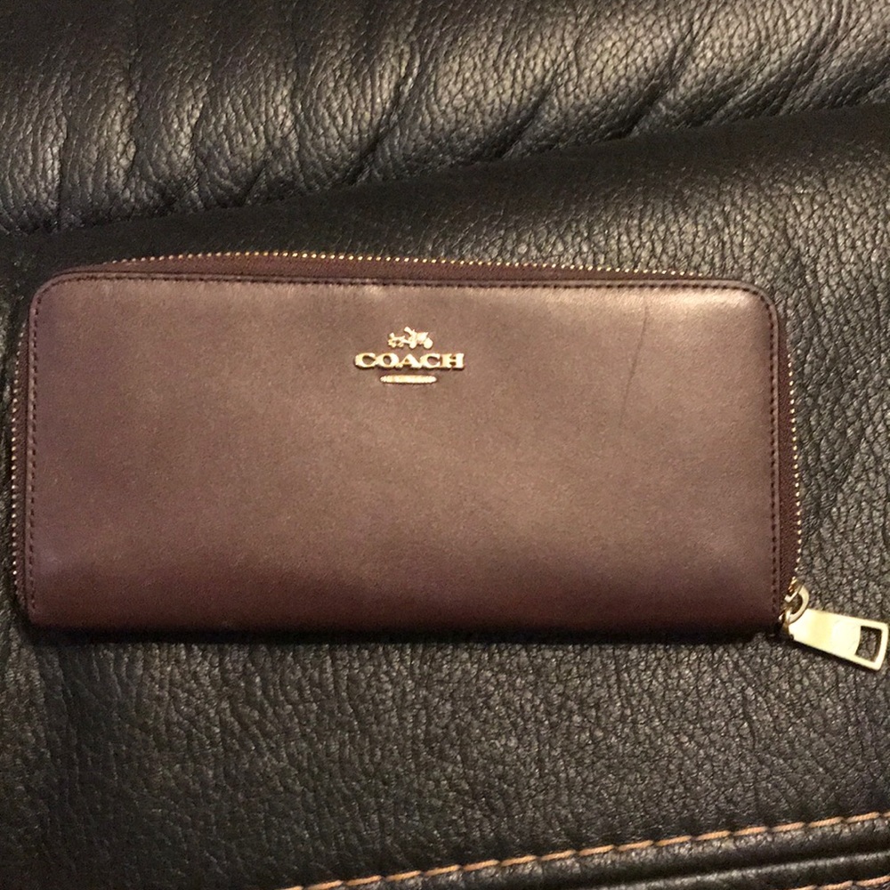 Maroon/Purple Coach Wallet